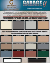 CA-FD TINTED EPOXY COLOR CHART 1 OF 2