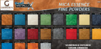 MICA ESSENCE METALLIC POWDERS COLOR CHART PARTIAL FOR STORE