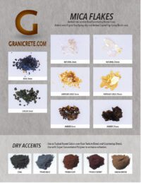 MIC FLAKES AND DRY ACCENTS CHART