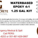 GRANICRETE BOX LABEL WATERBASED EPOXY 1.25 GALLON KIT