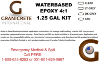 GRANICRETE BOX LABEL WATERBASED EPOXY 1.25 GALLON KIT