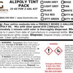 GRANICRETE ALIPOLY 85 TINT PACK 32 OZ - ALL LABEL … E2U POLYASPARTIC TINT LABEL - ALL